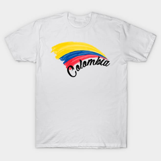 Colombia flag T-Shirt by SerenityByAlex